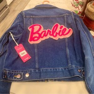 Wrangler x Barbie Women's Logo Denim Jacket NWT